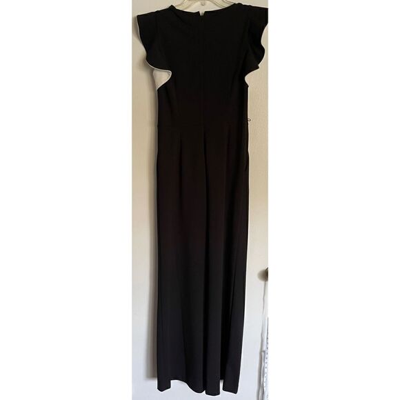Calvin Klein Women's Jumpsuit with Flutter Sleeves Size 4 NWOT - Picture 7 of 7